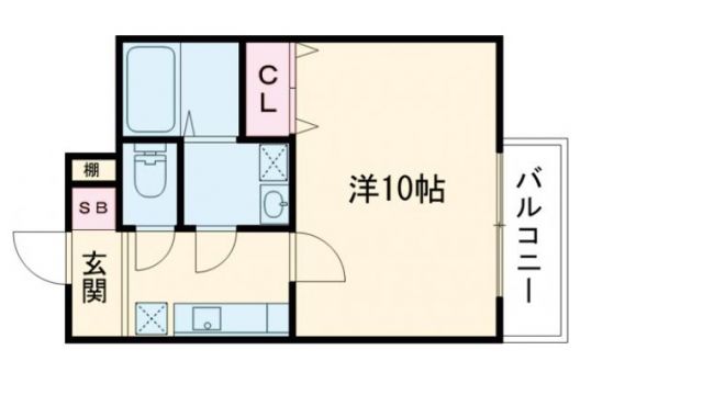 【シャルレ１３番館の間取り】