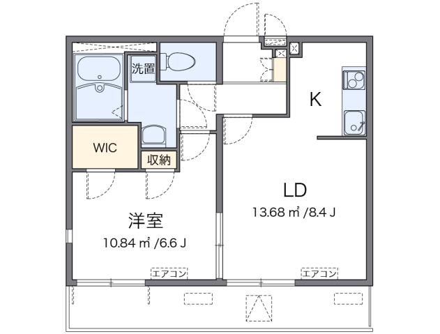 レオネクストティー　エムの間取り