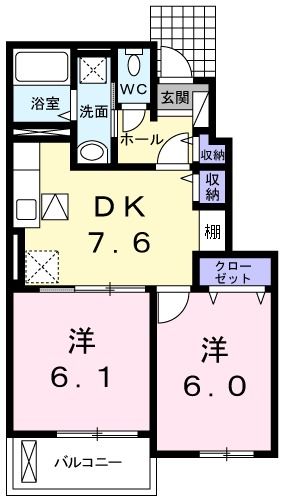 サンフローリア赤松の間取り