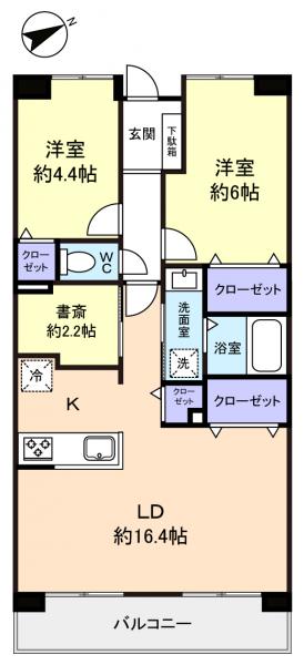 コンフォート津田沼弐番館の間取り