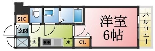 アドバンス神戸パーチェの間取り