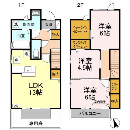 ロイヤル・メゾン　Ａ棟の間取り
