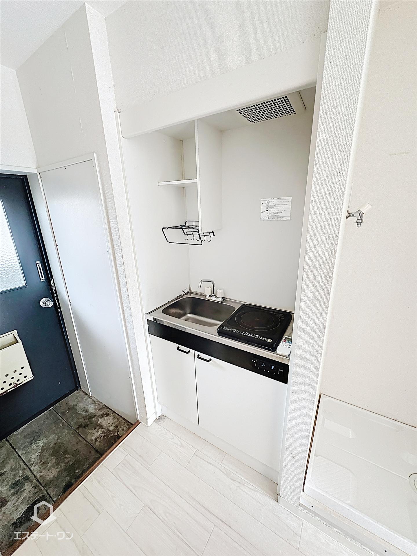 キッチン　一口コンロ付きのキッチン◎