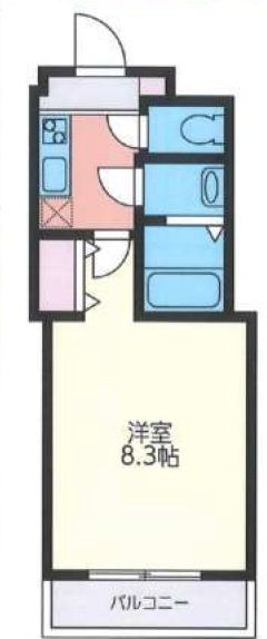 兵庫県神戸市中央区中山手通４（マンション）の賃貸物件の間取り