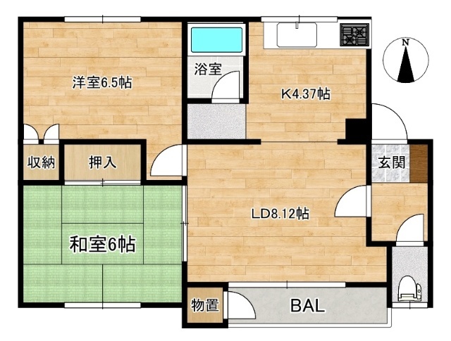 コスモマンションの間取り
