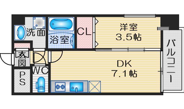 アンフィニXVIIマローネの間取り
