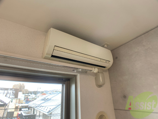 その他設備　エアコンが設置してありますので、寒暖対策もばっちり。