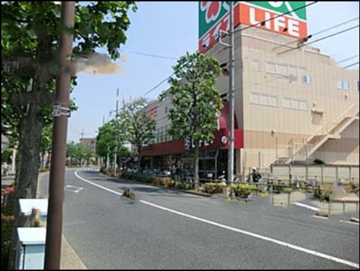 スーパー　（株）ライフコーポレーション 篠崎店（スーパー）まで864m