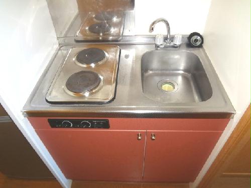 キッチン　安心安全の電気コンロ　2口