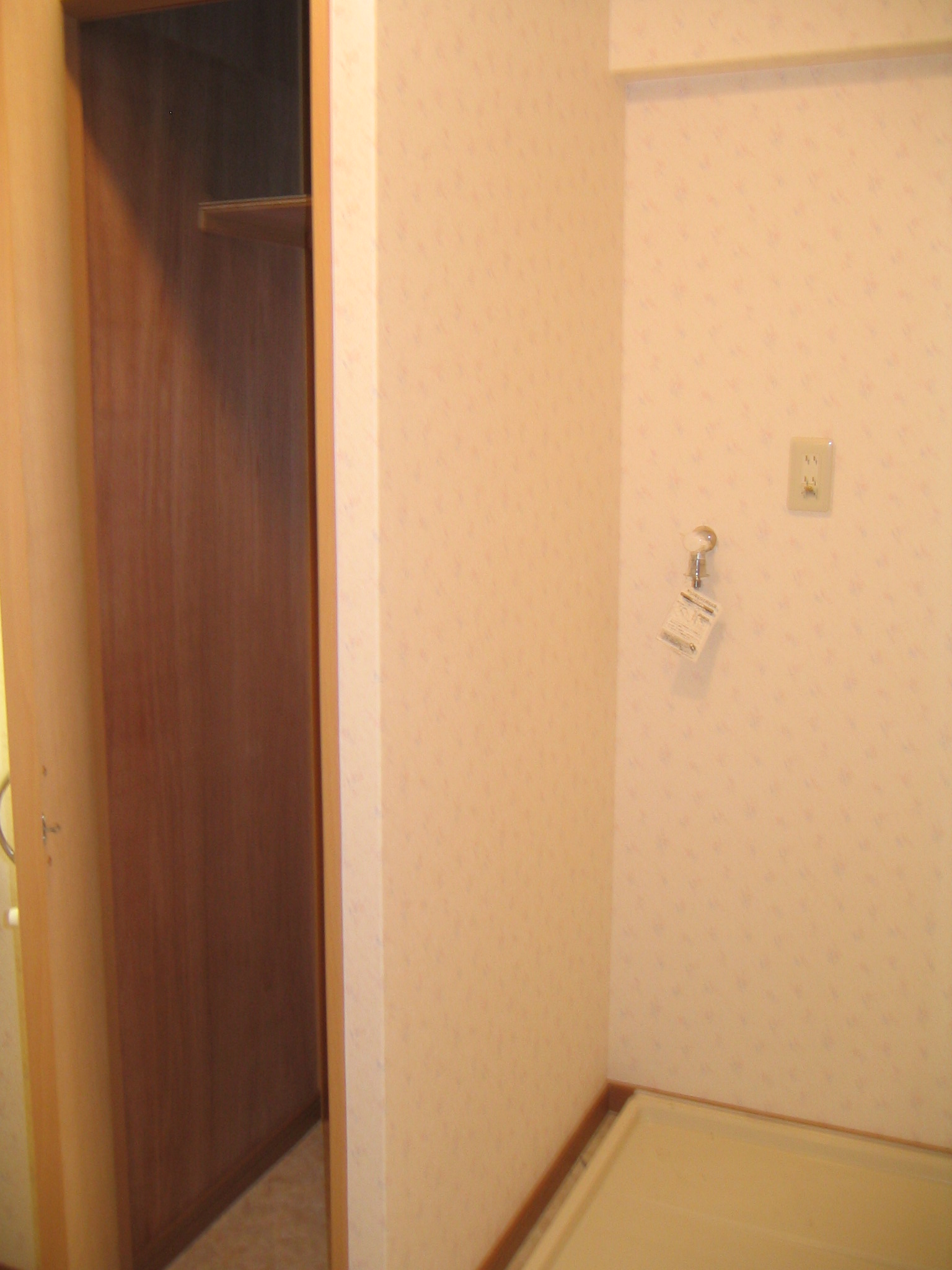 その他設備　洗濯機置場と収納（掃除機ゴルフバッグも入ります）