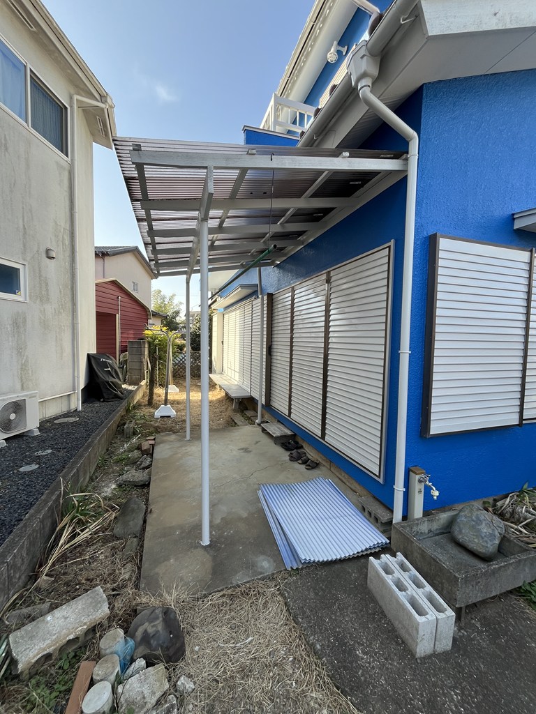 庭　洗濯物も広々干せます