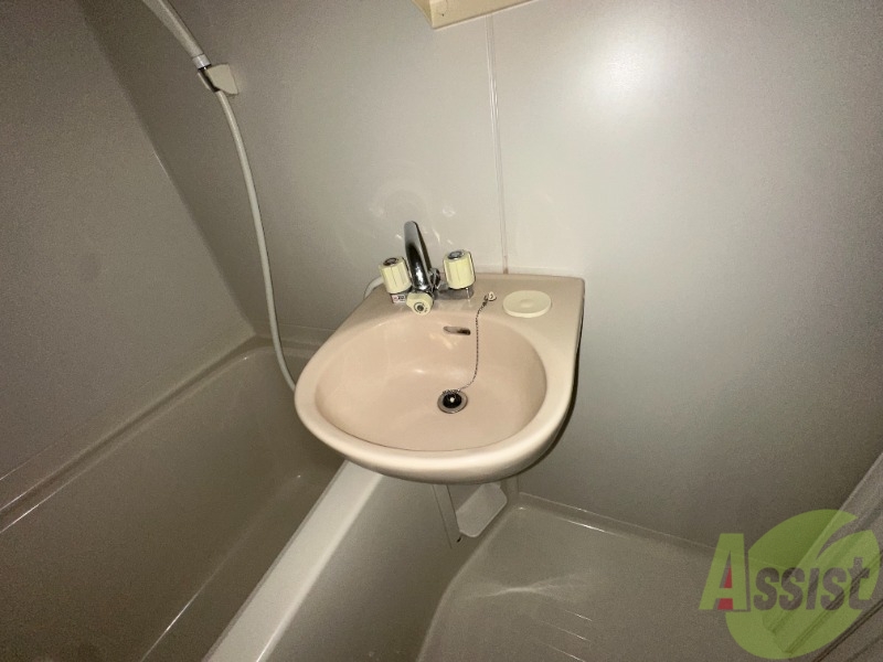 洗面設備　洗面台は独立ではないですが、以外と使いやすいですよ~