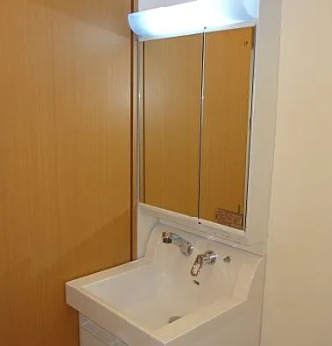 洗面設備　写真は、同一物件内の別室のものです。（イメージ）