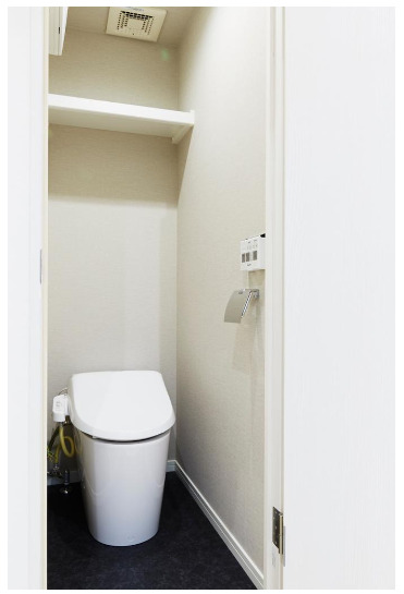 トイレ　☆敷金礼金０！ネット無料！お洒落なホワイトフローリング♪