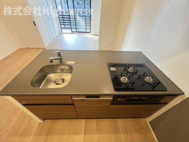 キッチン　コンパクトなキッチンで掃除もラクラク