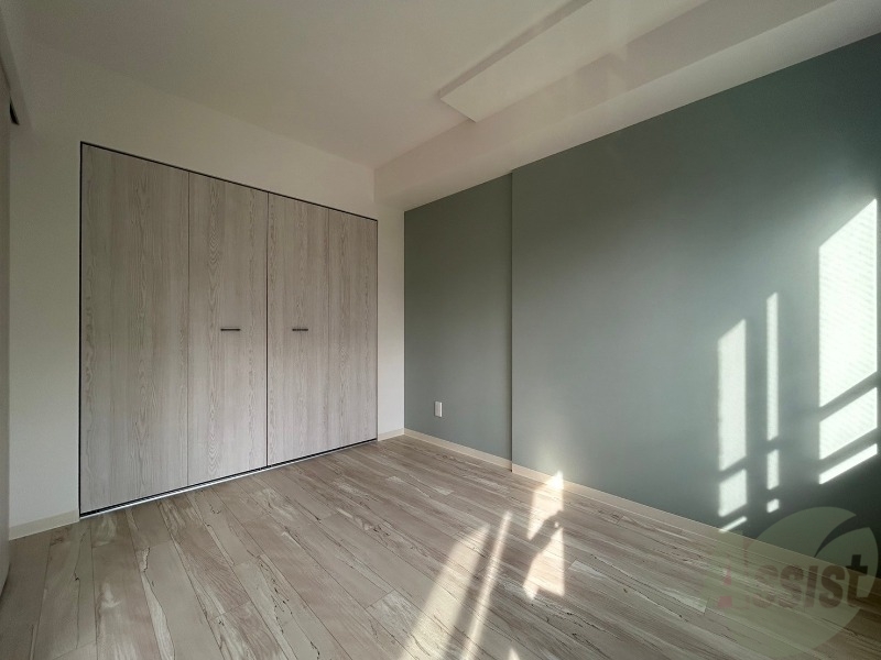 その他部屋・スペース　アクセントクロスがおしゃれな寝室になっていました！