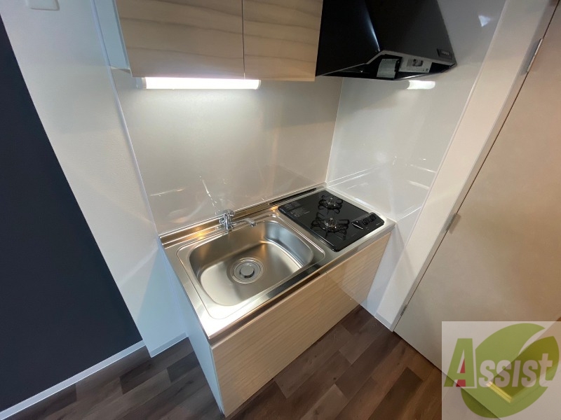 キッチン　２口システムキッチンなので、すぐお料理に使えます！