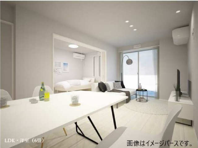 キッチン　画像はイメージパースです。建築中の為現状優先とします。