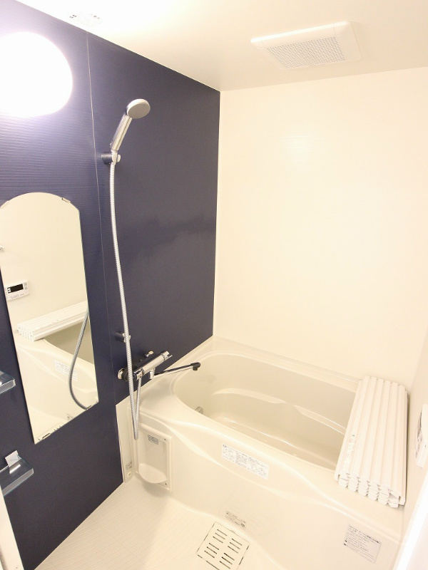 バス・シャワールーム　鏡、収納あります。広々。