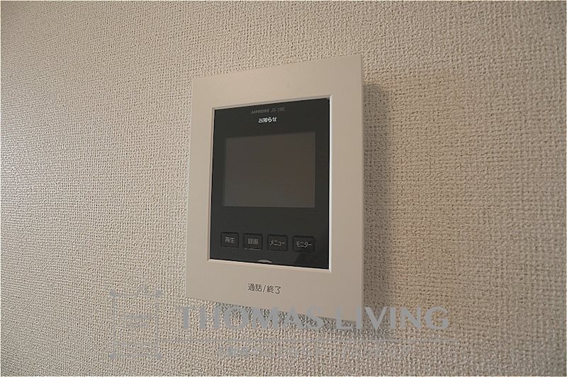 セキュリティ　モニター付きインターフォン。