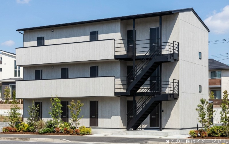 建物外観　北千住駅まで自転車で約7分。町屋駅まで自転車約9分。6月完成