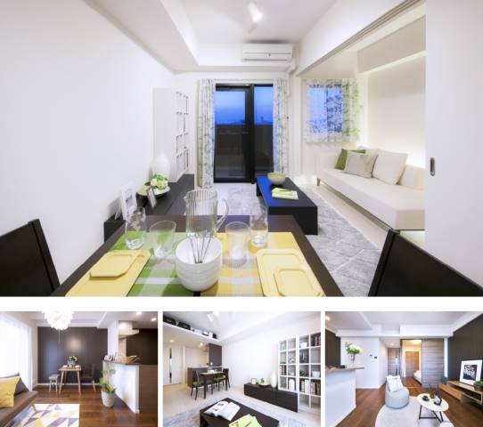 居室・リビング　オシャレなお部屋で家具の配置も楽しみ