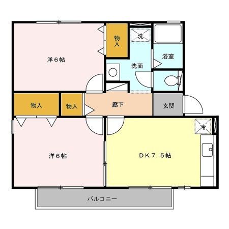 コンフォート豊田の間取り写真