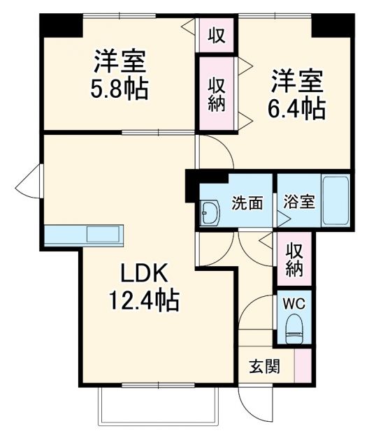 シャルマンタツミAの間取り写真