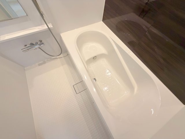 バス・シャワールーム　広めのお風呂は一日の疲れを癒してくれます。