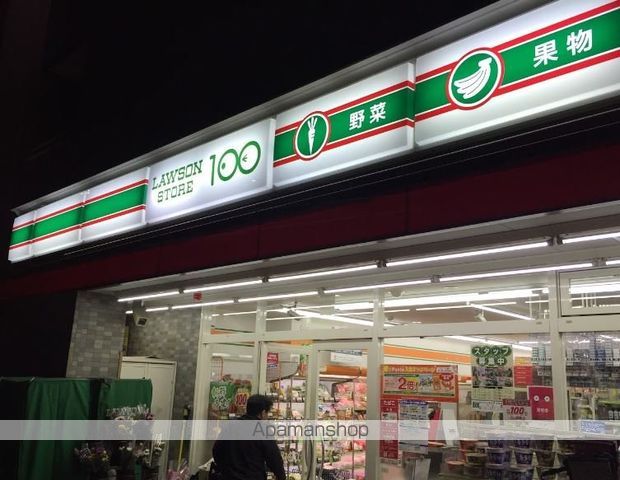 コンビニ　ローソンストア１００（コンビニ）まで386m