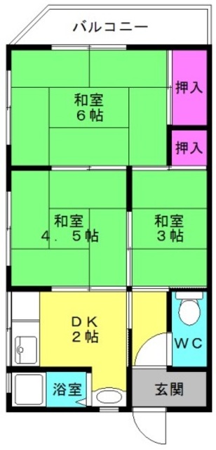 土山コーポの間取り写真