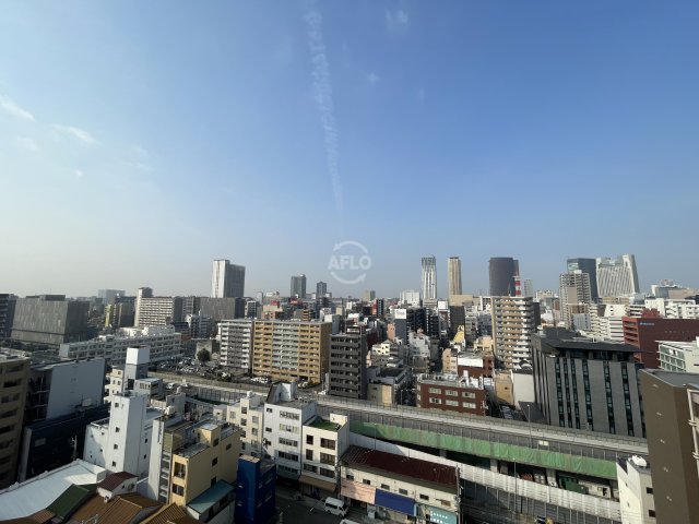 眺望　ソルテラス四天王寺前夕陽ヶ丘　眺望(15F撮影)