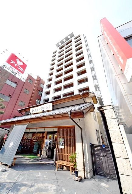 建物外観　市川駅徒歩2分オートロック付きマンション