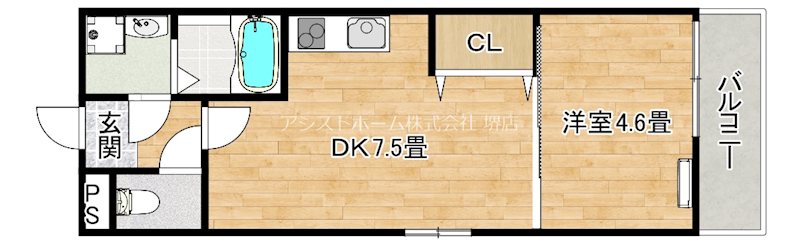 フジパレス堺大浜I番館の間取り写真