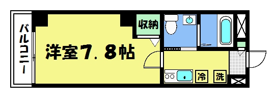 フラッティ京都十条の間取り写真