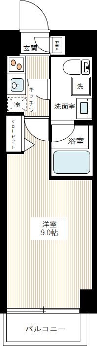 都営三田線 本蓮沼駅 徒歩9分 6階建 築7年の間取り写真