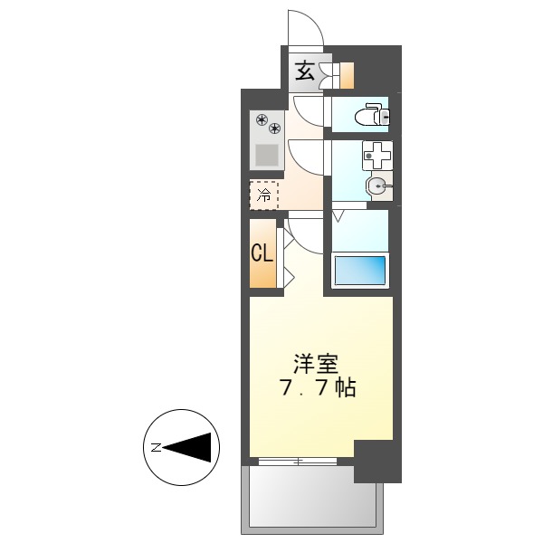 S-RESIDENCE堀田beauteの間取り写真