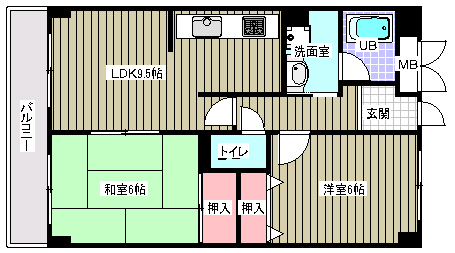 ファンシェイプ3号館の間取り写真