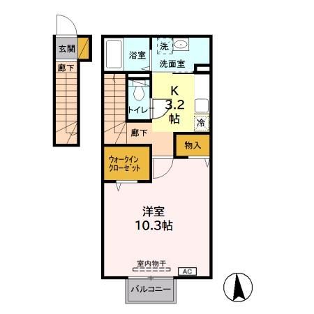 メゾンドエスポワールの間取り写真