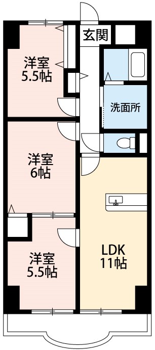 天神山マンションII号館の間取り写真
