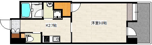 グランドフォーセゾン横川の間取り写真