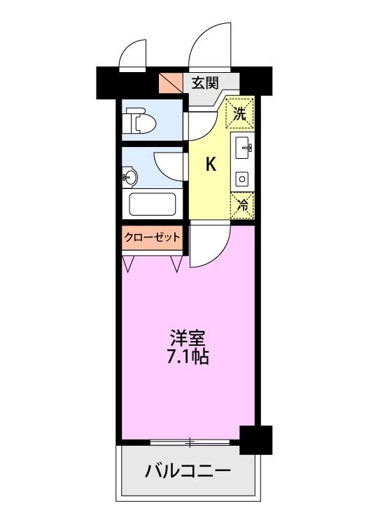 上越新幹線 新潟駅 徒歩17分 5階建 築31年の間取り写真
