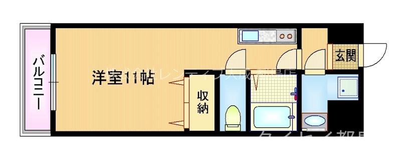 地下鉄谷町線 関目高殿駅 徒歩5分 7階建 築8年の間取り写真
