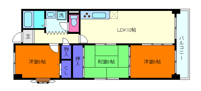 ベルヴィ本山中町の間取り写真