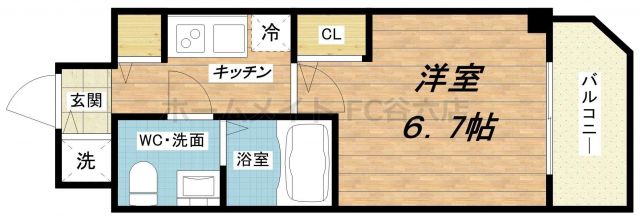 S-RESIDENCE北浜の間取り