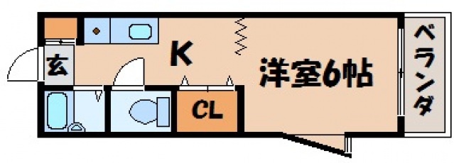 広島市安芸区中野のマンションの間取り