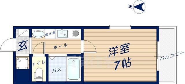 東大阪市瓢箪山町のマンションの間取り