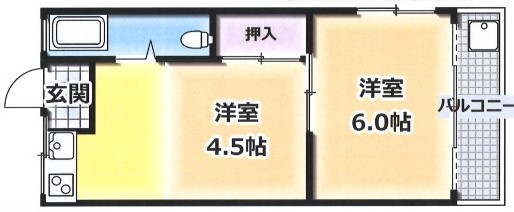 松本マンションの間取り