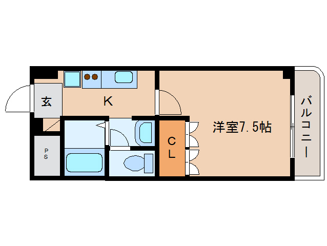 橿原市五井町のマンションの間取り