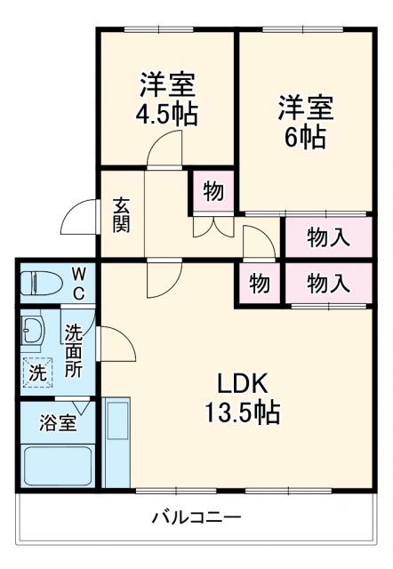 【コーポ三立の間取り】